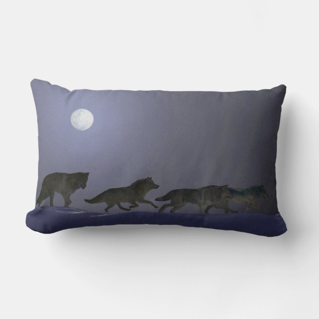 Coussin Rectangle Wolfpack (Recto)