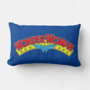 Coussin Rectangle Wonder Woman 1987 - Logo de la bande dessinée