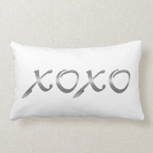 Coussin Rectangle XOXO en argent