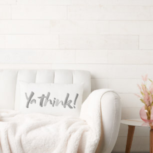 Coussin Rectangle YA PENSE ! LETTRE BOLD moderne Calligraphie