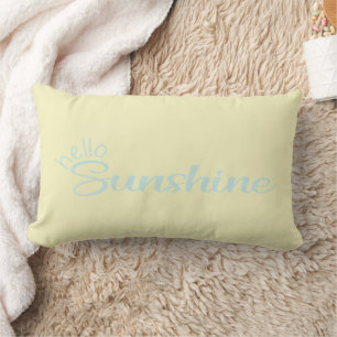 Coussin Rectangle Yellow Sunshine Summer Fun Hello Pastel personnali