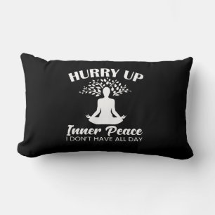 Coussin Rectangle Yoga Lover Yofa Dépêche-Toi De La Paix Intérieur