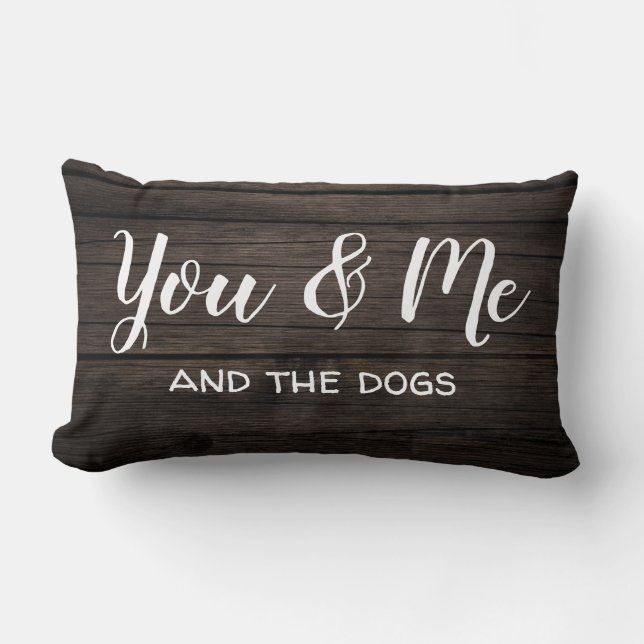 Coussin Rectangle "You & Me" avec personnalisation (Recto)