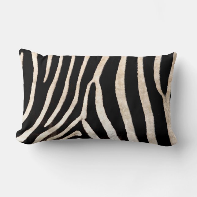 Coussin Rectangle Zebra Stripe/Masquer l'oreiller à lancer, Lumbar (Recto)
