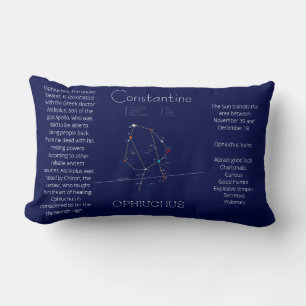 Coussin Rectangle Zodiac Constellation Ophiuchus Funny Unique