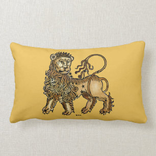 Coussin Rectangle Zodiaque : Lion, 1482