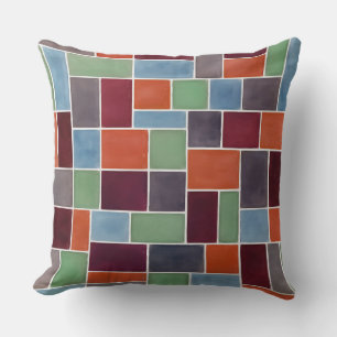 Coussin Rectangles Géométriques Colorés 8