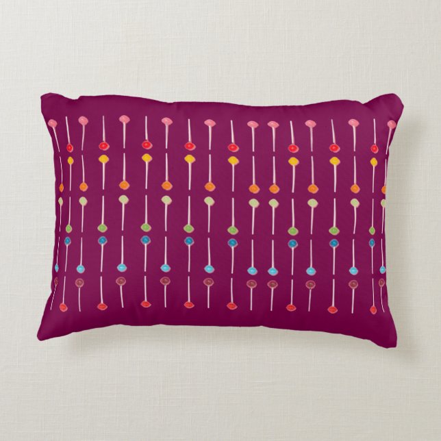 Coussin rectangulaire de Motif de point rétro colo (Dos)