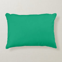 coussin rectangulaire vert sarcelle aux contours d