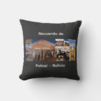 Coussin Recuerdo de Potosi Bolivia