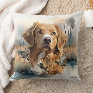 Coussin Récupérateur de canard de la Nouvelle-Écosse, Art