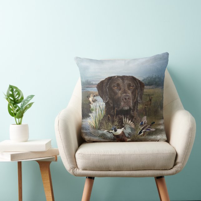 Coussin Récupérateur de la baie de Chesapeake, Art (Chaise)