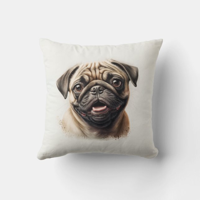 Coussin Récupérateur doré mignon moderne Meilleur chien ma (Verso)