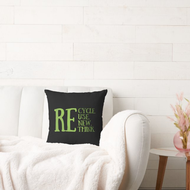 Coussin Recycler réduire la réutilisation renouveler repen (Canapé)