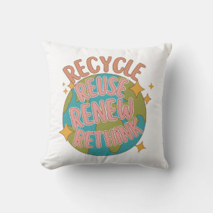 Coussin Recycler réutiliser Renouveler repenser