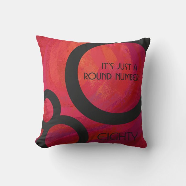 Coussin Red 80 Dix Anniversaire (Recto)
