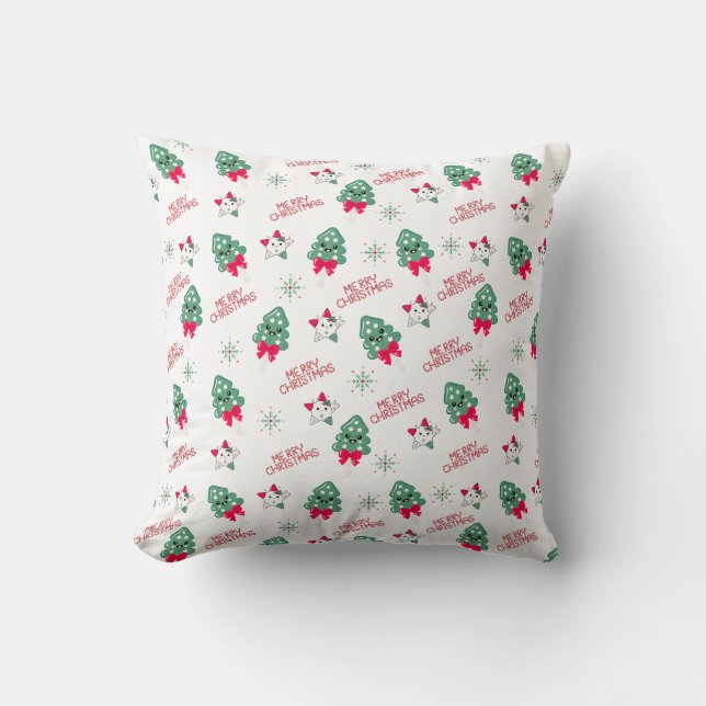 Coussin Red and Green Christmas pillow (Recto)