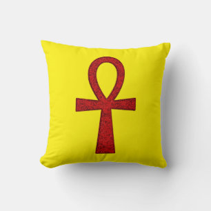 Coussin Red Ankh