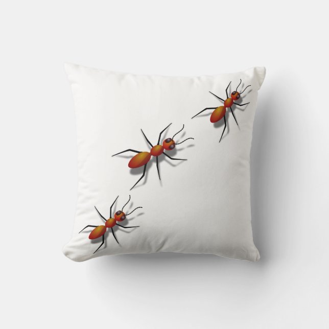 Coussin Red Ants Crawling Sur Votre (Recto)