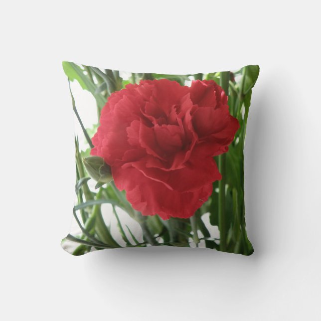Coussin Red Carnation (Recto)