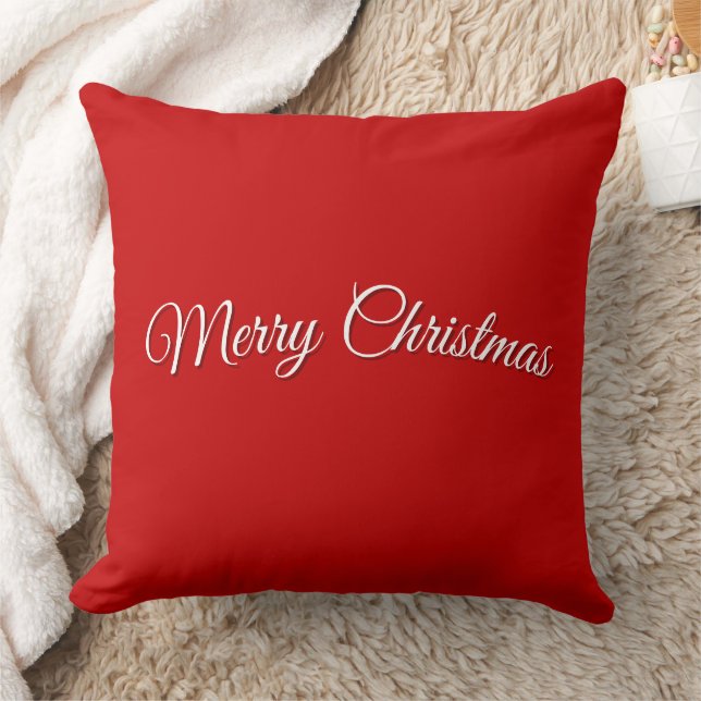 Coussin Red Christmas Throw Pillow (Couverture)