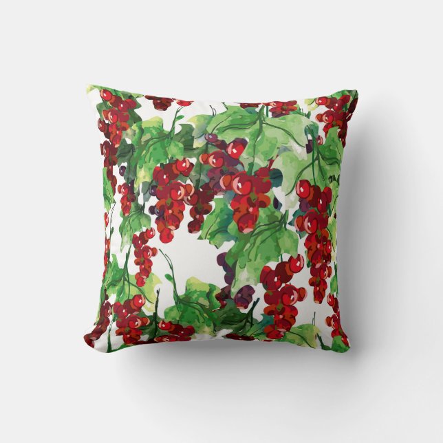 Coussin Red Currant Motif sans joint (Recto)