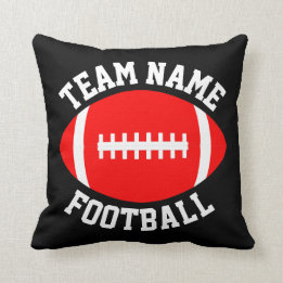 Coussin Red Football Custom Team Nom Enfants Salle Sports