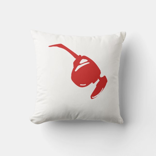 Coussin Red Gamer Aesthetic Pillow | Futuristic Tech Circu (Recto)