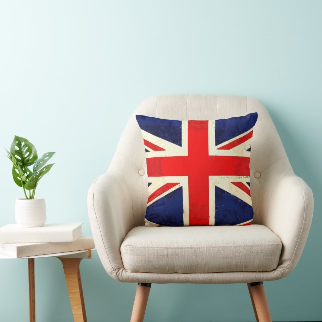 Coussin Red KEEP CALM ET Carry ON UK Citation (Chaise)