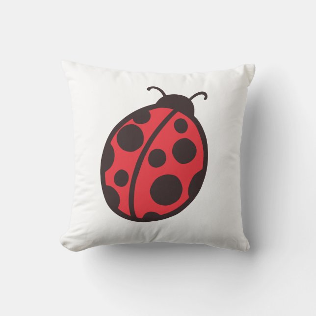 Coussin Red Ladybug (Recto)