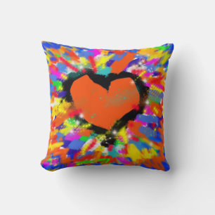 Coussin red love heart