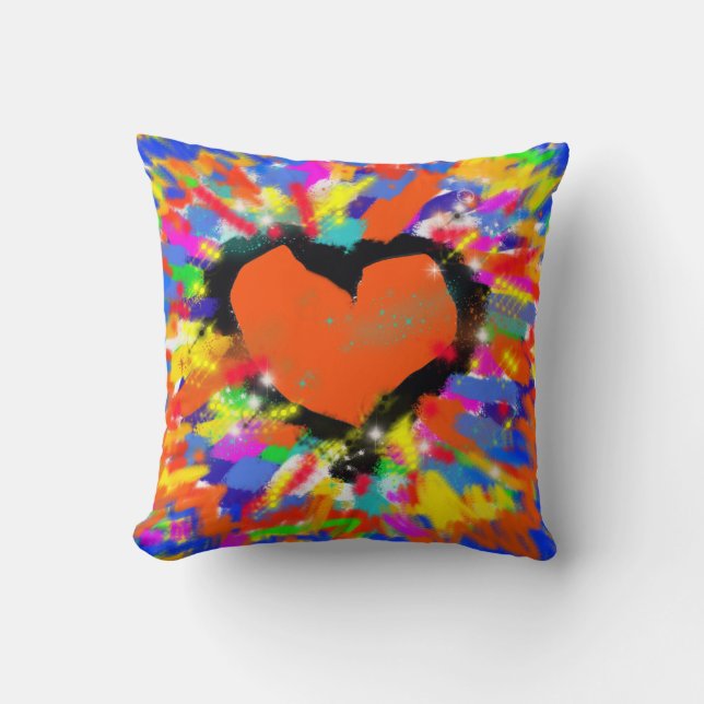 Coussin red love heart (Recto)