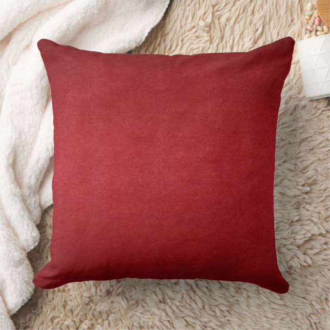 Coussin Red Maroon artistique, élégant moderne (Couverture)
