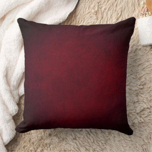 Coussin Red Maroon artistique, élégant moderne Jeu d'oreil