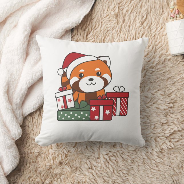 Coussin Red Panda cadeau de Noël hiver Red Pandas (Couverture)
