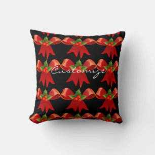 Coussin Red Ribbon Holly Thunder_Cove