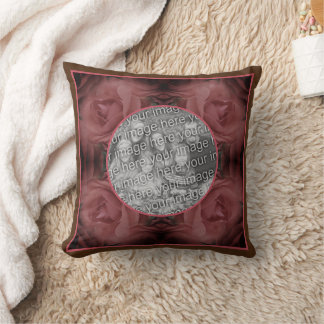 Coussin Red Rose Flower Nature Frame Ajouter Votre Photo