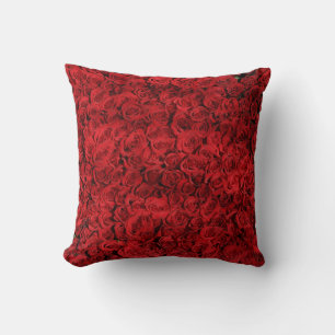 Coussin Red Rose Flowers