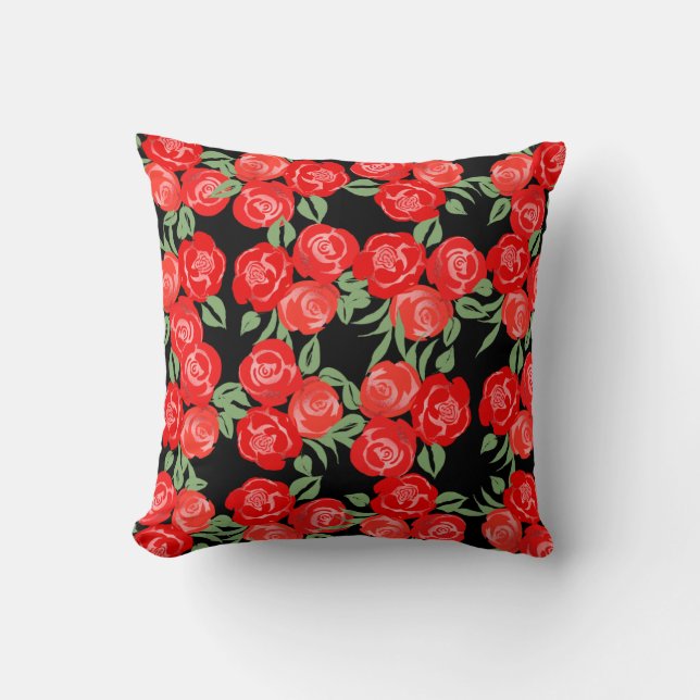 Coussin Red Roses (Recto)