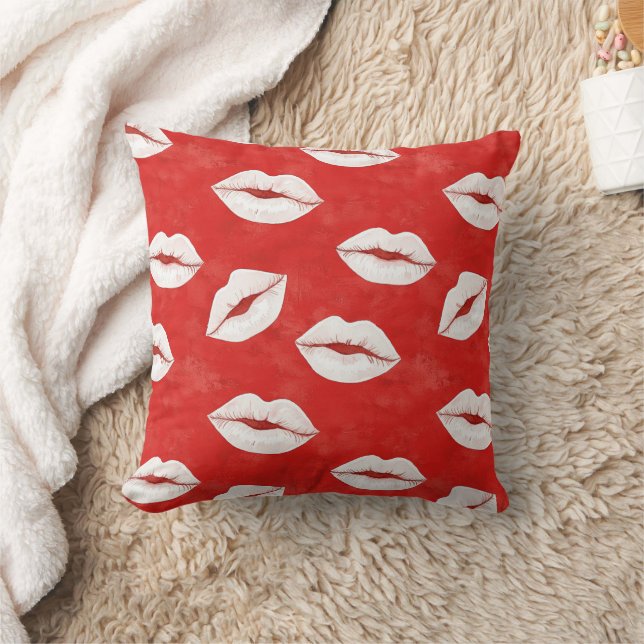 Coussin Red White Kisses XOXO (Couverture)