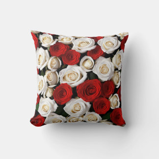 Coussin RedandWhiteRoses