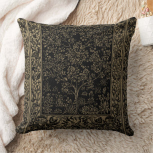 Coussin Redessiné, arbre de vie, William Morris, revampé