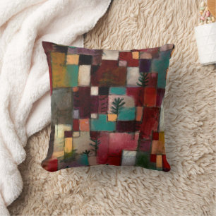 Coussin Redgreen et rythmes violet-jaune, Paul Klee Art