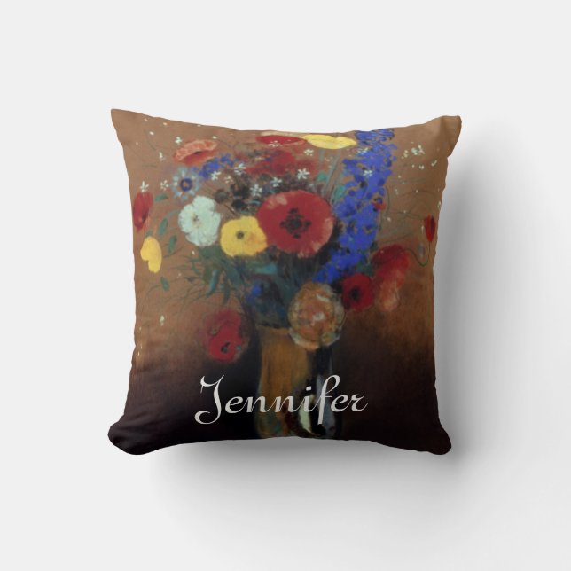 Coussin Redon : Fleurs sauvages, C1912 (Recto)