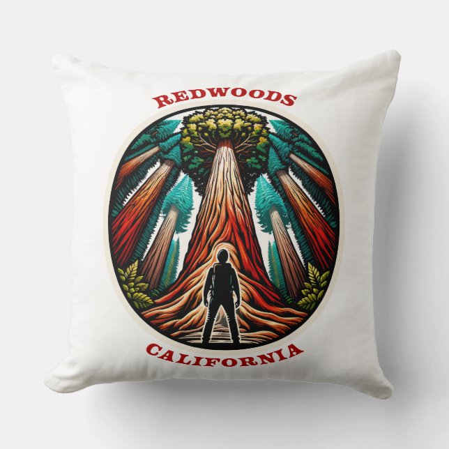 Coussin Redwoods Californie (Recto)