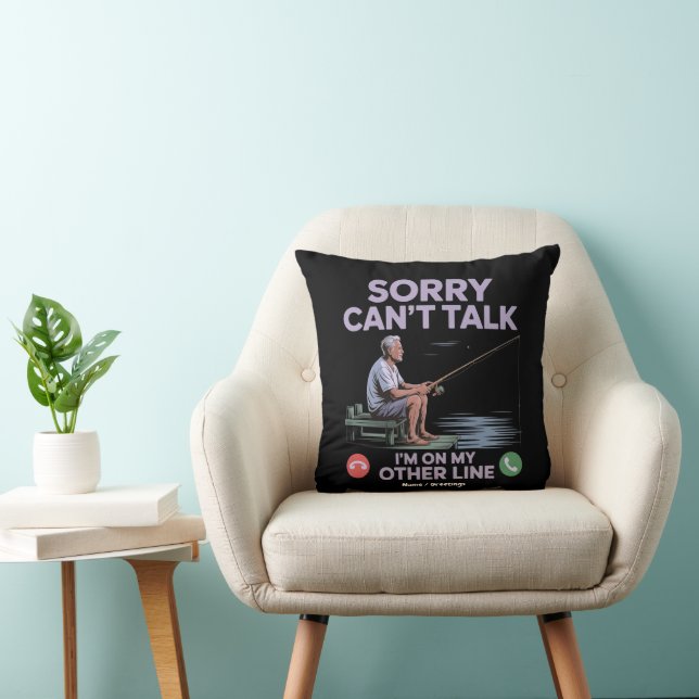 Coussin Reel Cool Funny Papa Pêche Perfect Cadeau (Chaise)