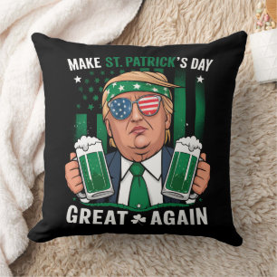 Coussin Refaire éclater la Saint-Patrick comme avant Trump