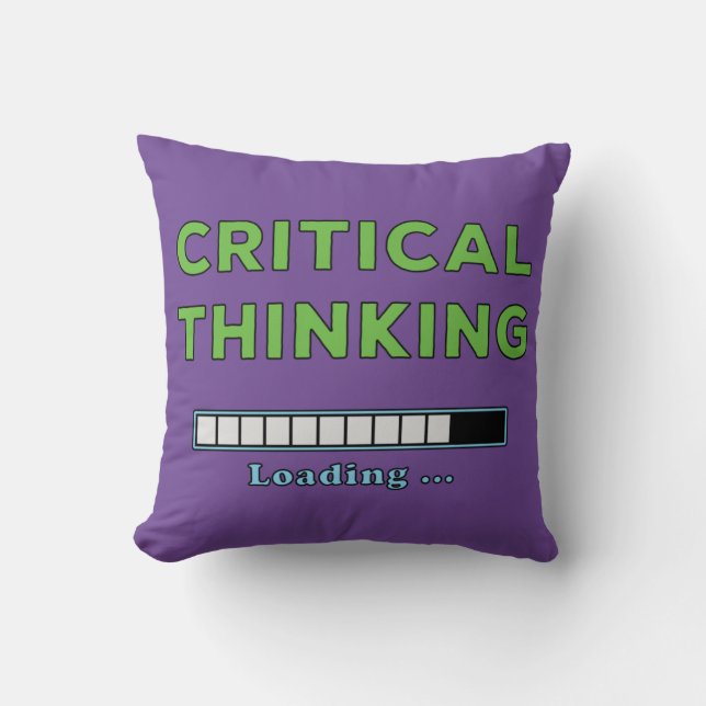 Coussin Réflexion critique (Recto)