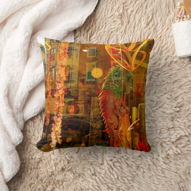 Coussin Réflexions dorées dans les rues de Philadelphie (Couverture)