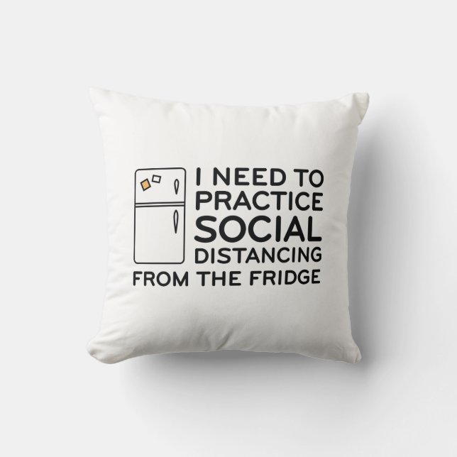 Coussin Réfrigérateur de détresse sociale (Recto)